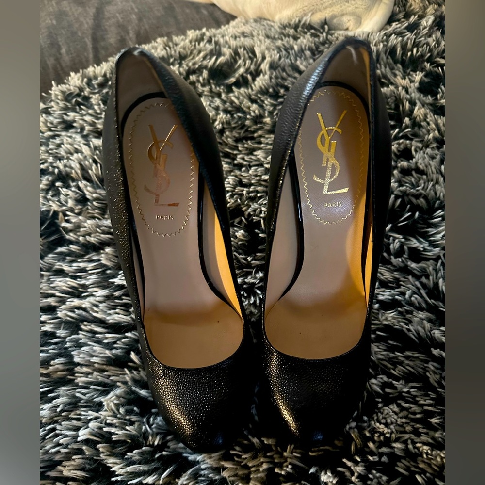 YSL Black Tributoo 5 1/2 inch Pumps